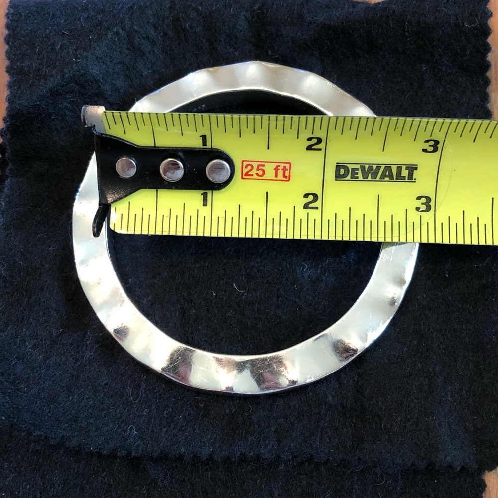 50 Grams Artisan Solid Silver Wavy Scalloped Bang… - image 8